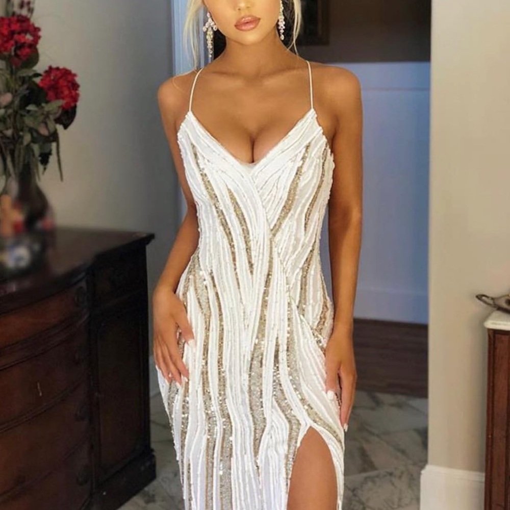 SOLD2018 spring Sherri Hill style #51743 in ivory